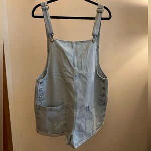 AE Baggy Denim Short Overalls
